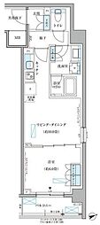 パークアクシス文京本郷 1LDKの間取図画像