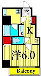 間取図画像 1K