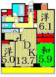 間取図画像 3LDK