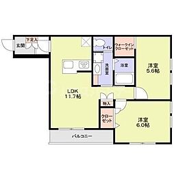 間取図画像 2LDK