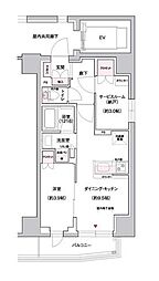 ジェイグランコート上野入谷 1SLDKの間取図画像