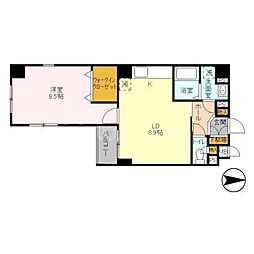 グローセ・インゼル湯島 1LDKの間取図画像