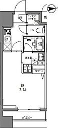 ラドゥセール秋葉原 1Kの間取図画像