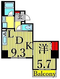 GrandeMaison浅草合羽橋 1LDKの間取図画像