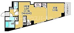 Brun Court Minamisenju 1LDKの間取図画像