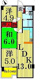 グランドハイム 3LDKの間取図画像