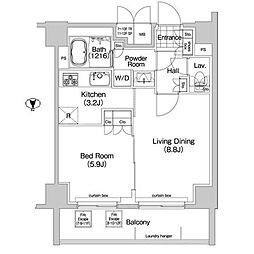 コンフォリア春日富坂 1LDKの間取図画像