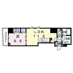 ロータス ザ・レジデンス入谷 1LDKの間取図画像