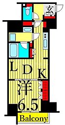 ザ・パークハビオ入谷 1LDKの間取図画像