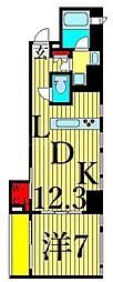 プロスペクトKALON三ノ輪 1LDKの間取図画像