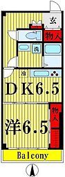 三泉ビル 1DKの間取図画像