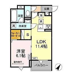 セレスティア東尾久II 1LDKの間取図画像