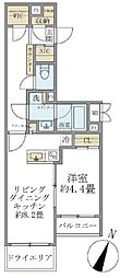 ビューテラス茗荷谷 1LDKの間取図画像