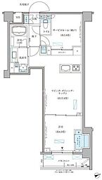 パークアクシス文京本郷 1SLDKの間取図画像