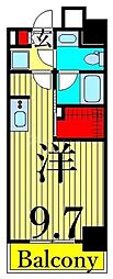 S-RESIDENCE東日暮里 ワンルームの間取図画像