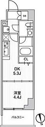 リテラス南千住サウス 1DKの間取図画像