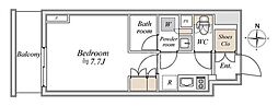 ブランシエスタ入谷グランデ 1Kの間取図画像
