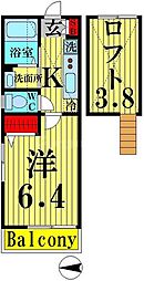 premier 1Kの間取図画像