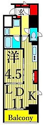 プライマル上野・稲荷町 1LDKの間取図画像