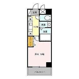 ベルデュール小石川 1Kの間取図画像