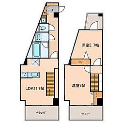 アーバンレックス西新井2 2LDKの間取図画像