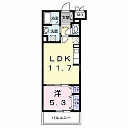 ソレアード志茂 1LDKの間取図画像