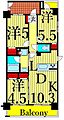 ジニア浅草5階21.5万円
