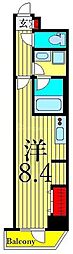 RELUXIA上野 ワンルームの間取図画像