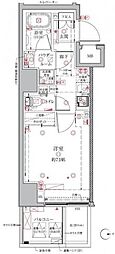 クレイシア・ヴァースクレイシアIDZ浅草 1Kの間取図画像