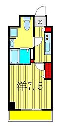 グランパーク町屋 1Kの間取図画像