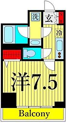 HY'SステージBrillant 1Kの間取図画像