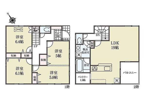 間取りを拡大表示