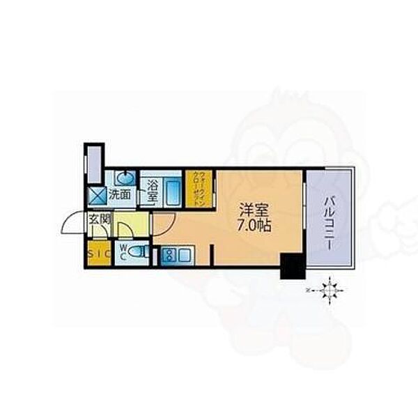 ファーメリー那珂 ｜福岡県福岡市博多区那珂５丁目(賃貸マンション1R・4階・28.41㎡)の写真 その2