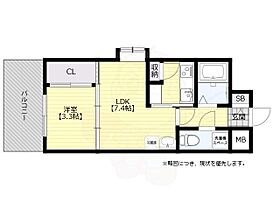 福岡県福岡市中央区那の川２丁目（賃貸マンション1LDK・2階・26.23㎡） その2