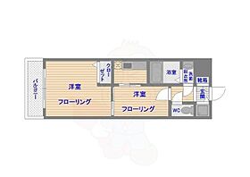 福岡県福岡市南区大楠２丁目9番25号（賃貸マンション2K・3階・27.74㎡） その2