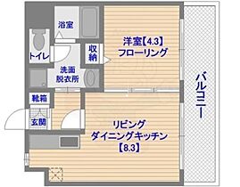 福岡県福岡市中央区平尾４丁目（賃貸マンション1LDK・7階・30.00㎡） その2