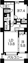 北海道札幌市北区北十一条西1丁目（賃貸マンション2LDK・6階・44.72㎡） その2