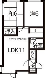 🉐敷金礼金0円！🉐札幌市営東豊線 新道東駅 バス15分 中央バス...