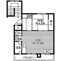 ビレッジハウス琴似第二3号棟  ｜ 北海道札幌市西区発寒十条1丁目（賃貸マンション1LDK・5階・39.51㎡） その2