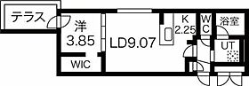 グランココオオエ(GRAN COCO OE)  ｜ 北海道札幌市北区北十六条西3丁目（賃貸マンション1LDK・1階・36.87㎡） その2