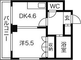 プレサント北35条  ｜ 北海道札幌市北区北三十五条西4丁目（賃貸マンション1DK・4階・25.32㎡） その2