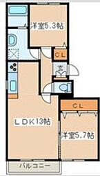 アルパインローズII 2階
