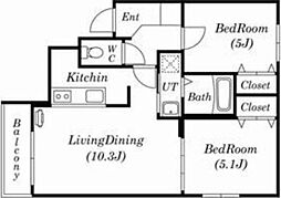 間取図画像 2LDK