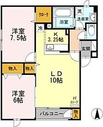 ロイウッドK 2階