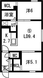 Le Clair Asabu 2階/-