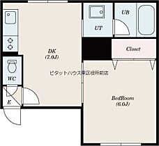 パレス田中  ｜ 北海道札幌市東区伏古二条4丁目（賃貸アパート1DK・2階・28.67㎡） その2