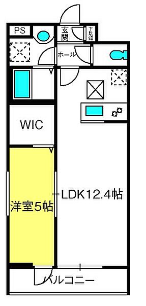 リーブルファイン蒲生駅前 ｜埼玉県越谷市蒲生茜町(賃貸アパート1LDK・2階・40.17㎡)の写真 その2