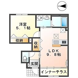 間取図画像 1LDK