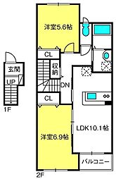 間取図画像 2LDK