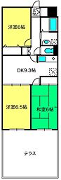 エンゼルハイム東川口北原台 3DKの間取図画像